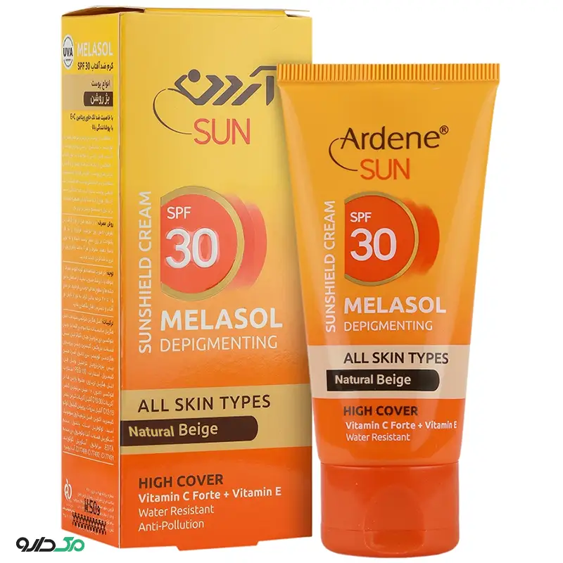 کرم ضد آفتاب ملاسول SPF30 انواع پوست بژ طبیعی آردن